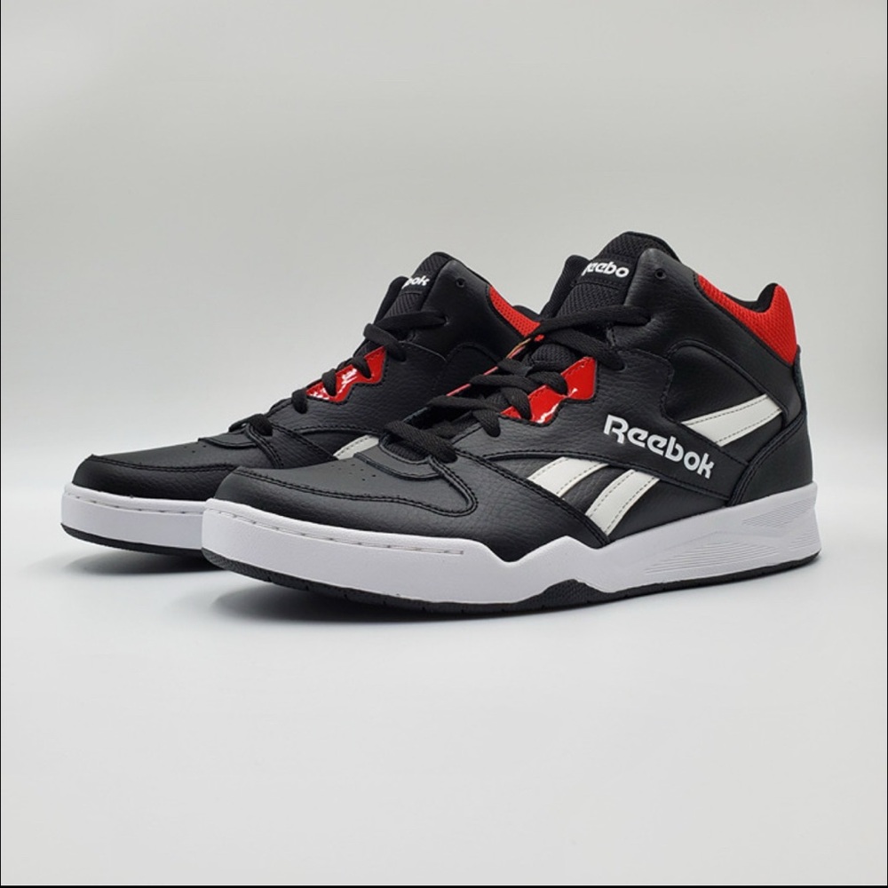 Reebok  Royal BB4500 H12 Black White Red Hightop Sneakers Men's 9.5 New In Box